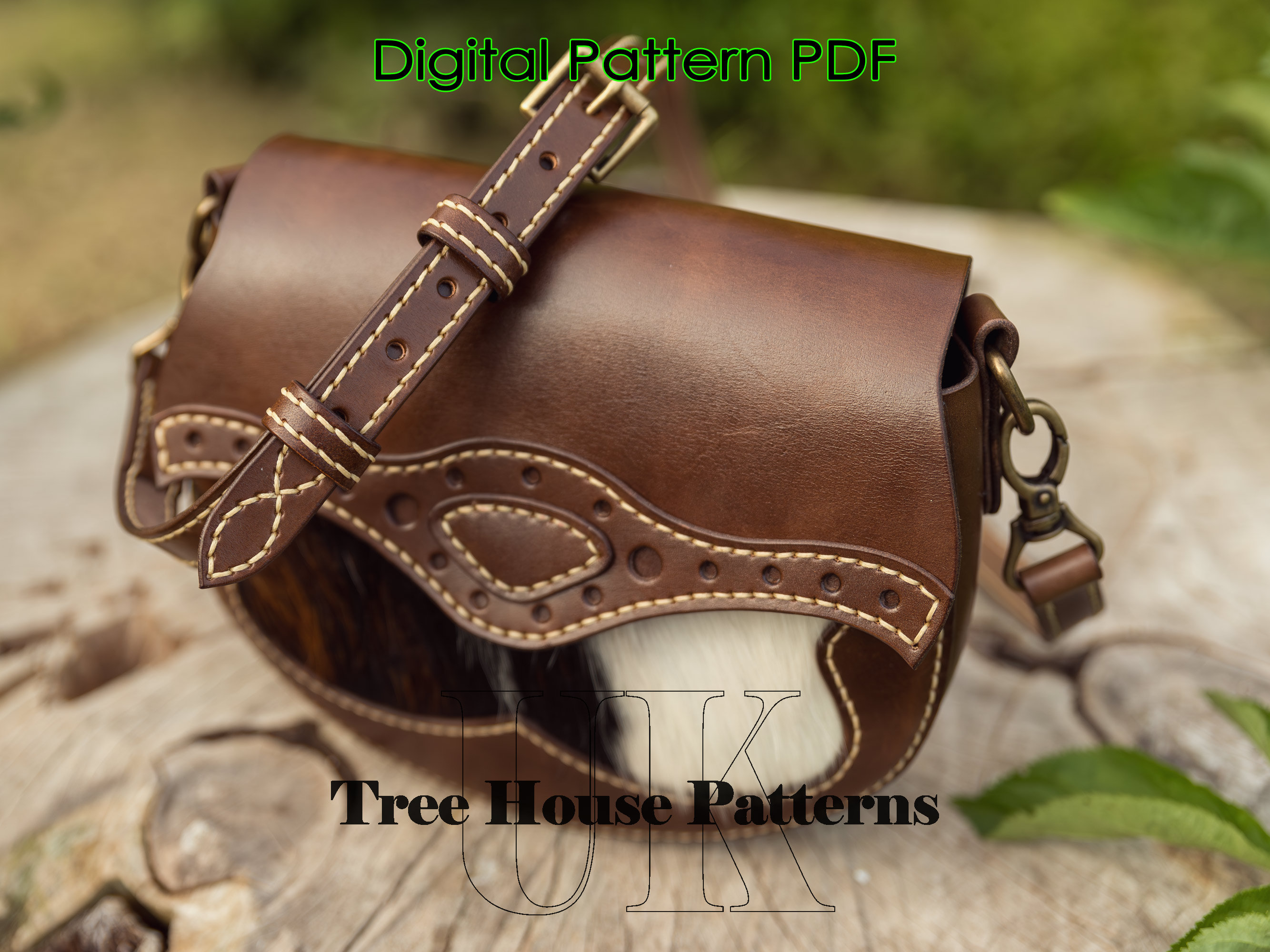 Crossbody Bag Leather Pattern PDF - Shoulder Bag Digital Template - Etsy