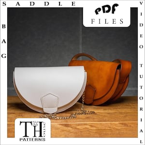 Modèle numérique de sacoche en cuir PDF - modèle numérique de sac à bandoulière