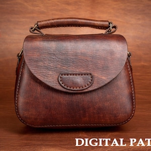 Satteltasche Leder Schnittmuster PDF, A4 nur Geldbörse digitale Vorlage