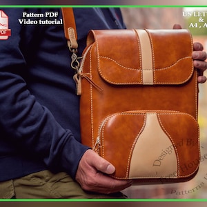 Grand modèle de sac à bandoulière en cuir PDF