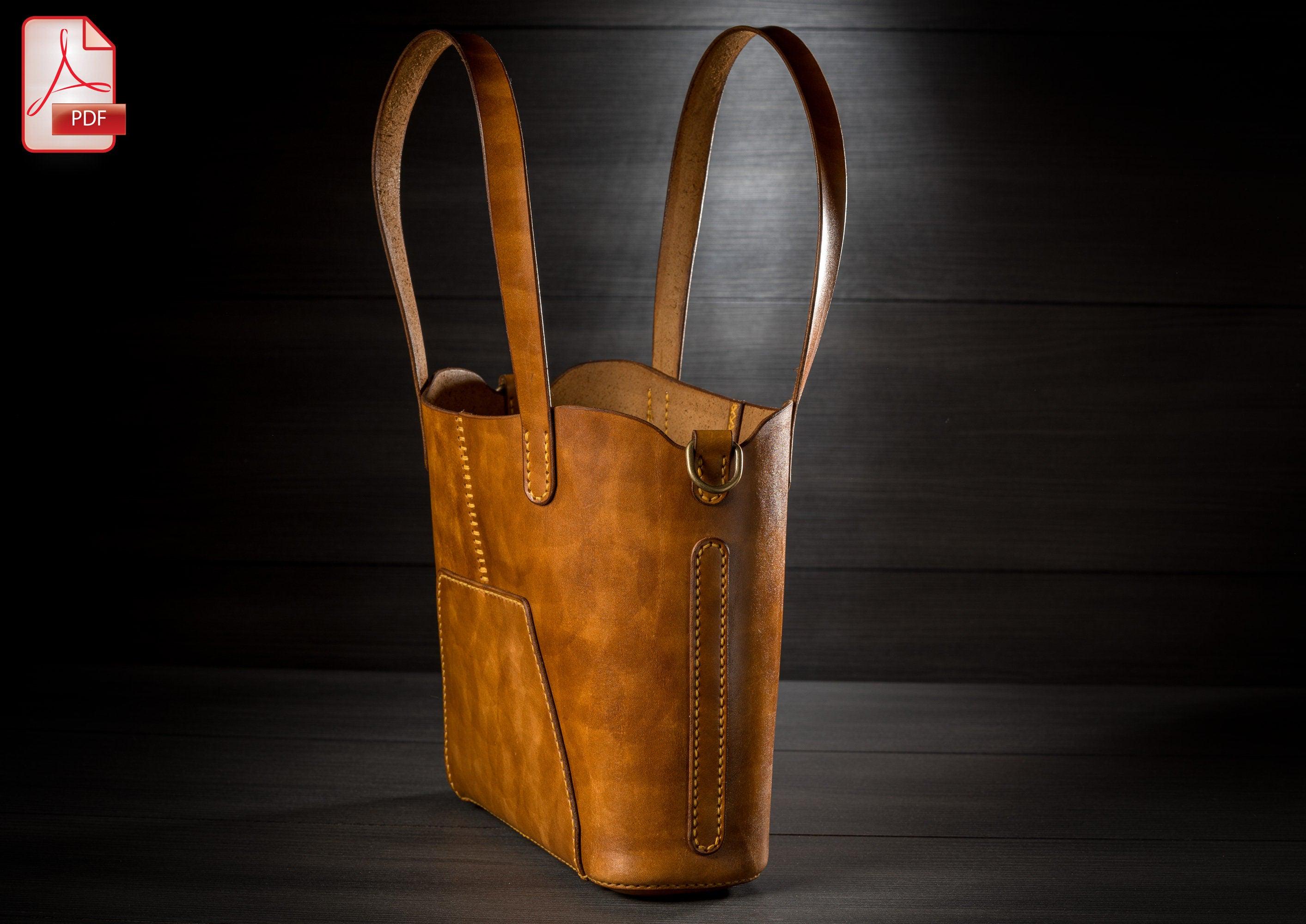 Small Tote Bag Leather Pattern PDF, Shoulder Bag Digital Template - Etsy UK