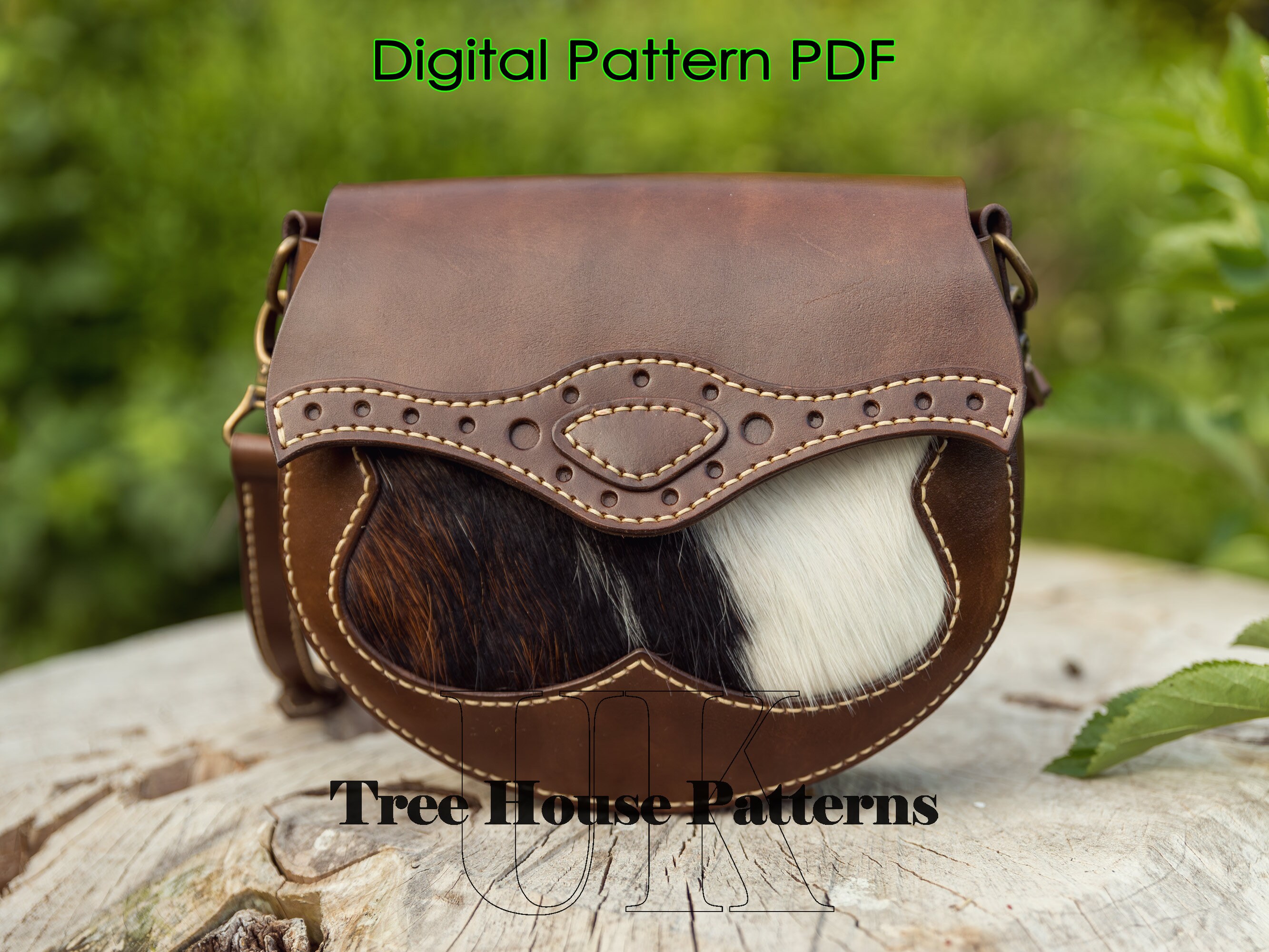 Crossbody Bag Leather Pattern PDF - Shoulder Bag Digital Template - Etsy UK