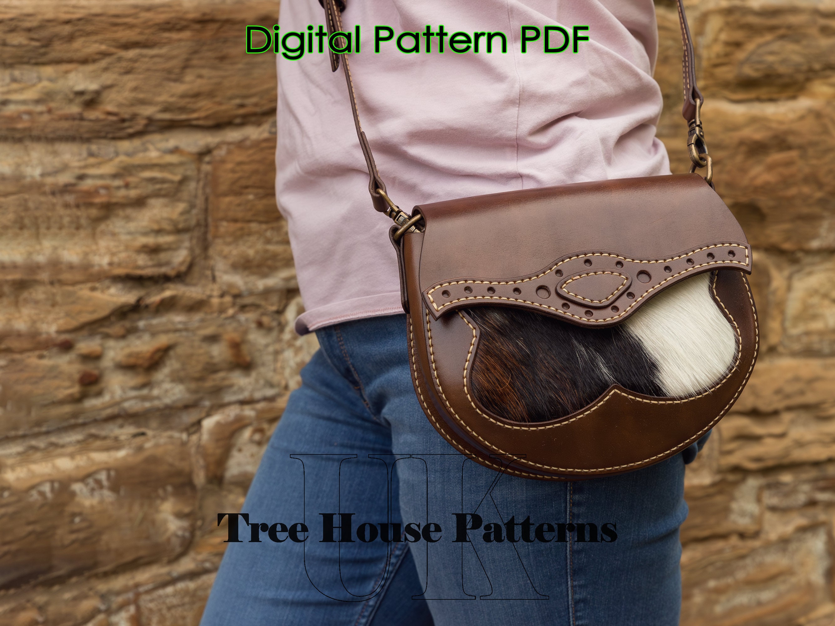 Crossbody Bag Leather Pattern PDF - Shoulder Bag Digital Template - Etsy