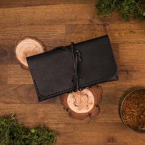 Leather Tobacco Pouch Pattern: Easy Hand Stitch PDF image 10