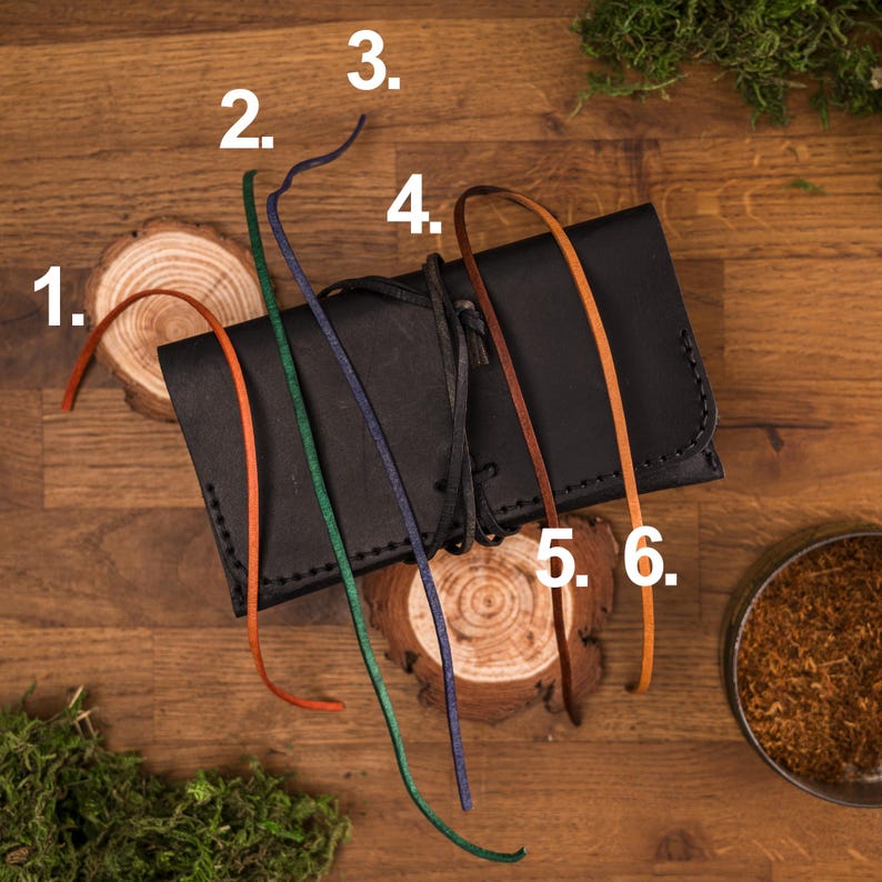 Leather Tobacco Pouch Pattern: Easy Hand Stitch PDF image 11