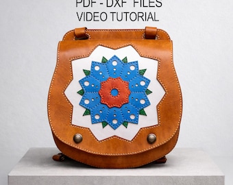 Leather Backpack Pattern PDF & DXF, Leather Rucksack Template