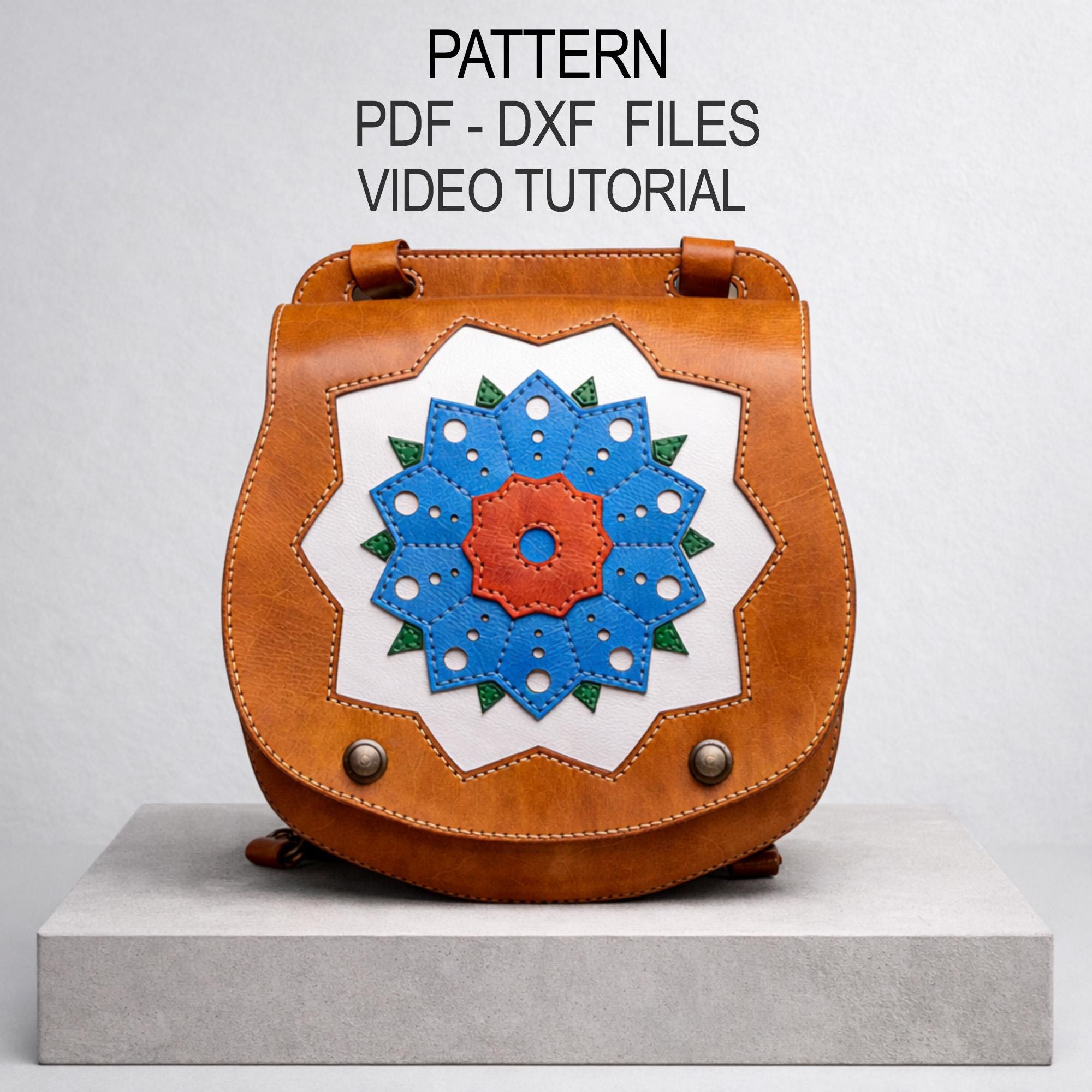Leather Backpack Pattern PDF & DXF, Leather Rucksack Template - Etsy
