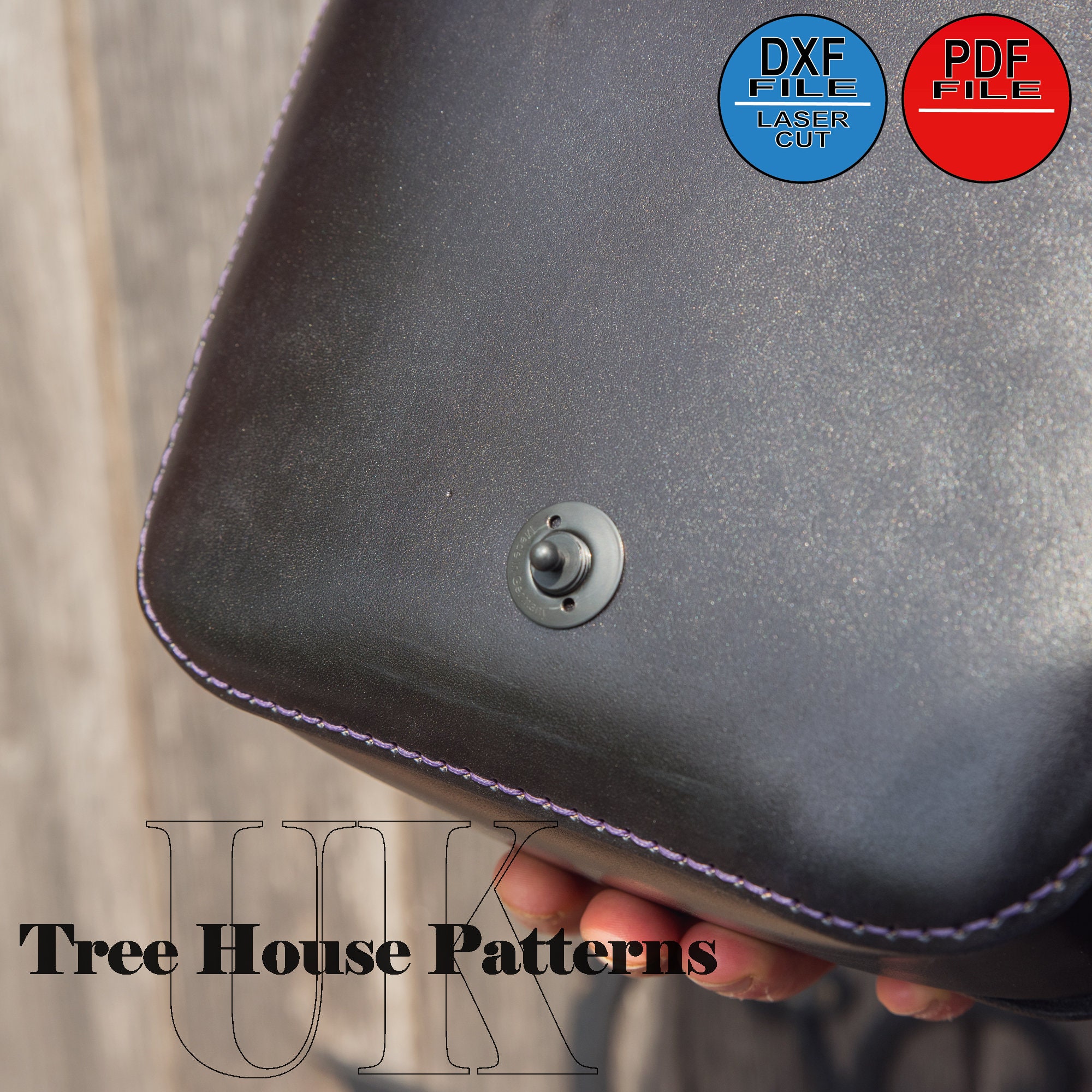 Leather Pattern PDF, DXF for Goth Style Shoulder Bag, Spider Bag - Etsy