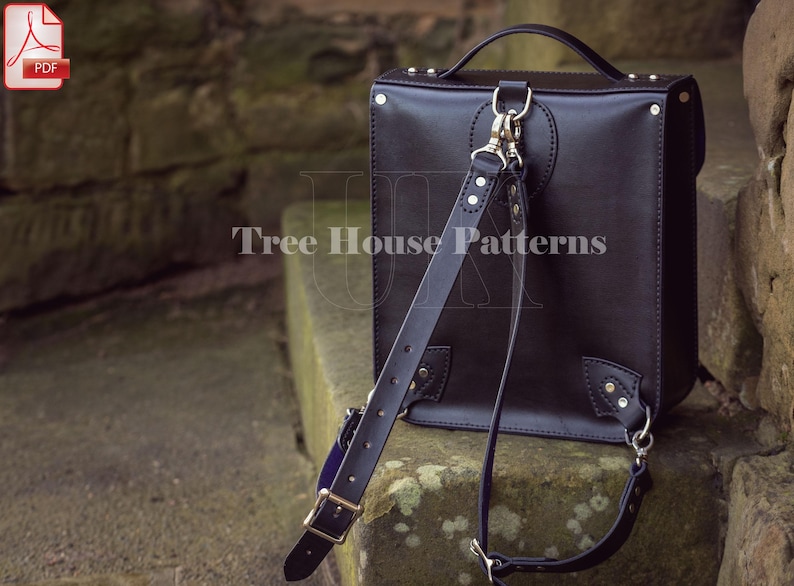Old School Backpack Leather Pattern PDF - Rucksack Digital Template - Etsy