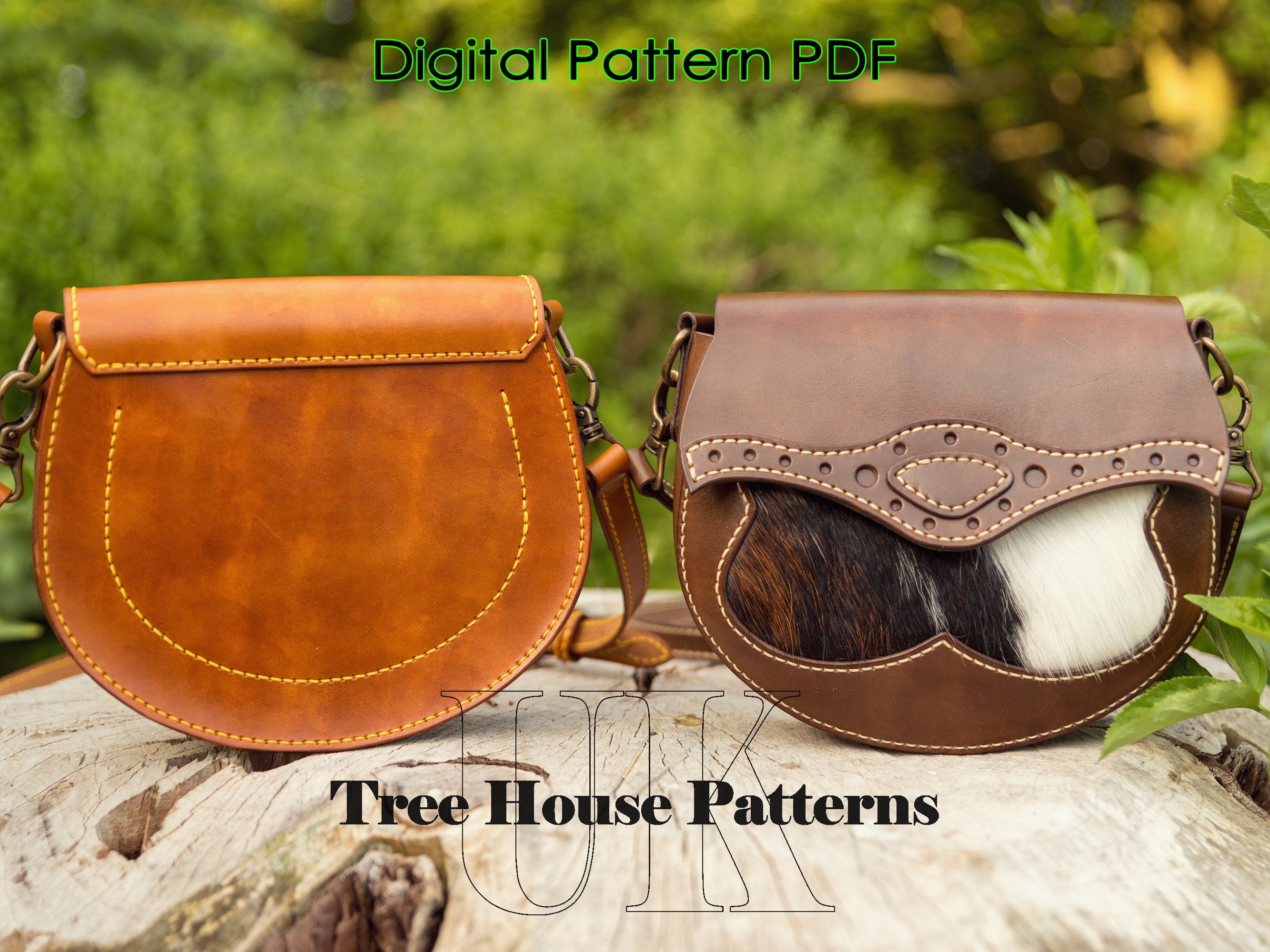 Crossbody Bag Leather Pattern PDF - Shoulder Bag Digital Template - Etsy UK