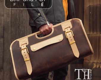 Leather Mail Bag Pattern: PDF & DXF Template for Postman Bag