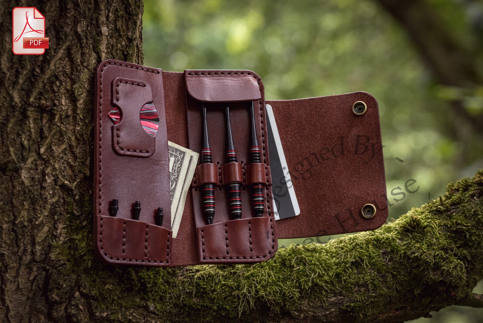 Leather PDF Pattern for Dart Case Digital Pattern for Darts Etsy UK