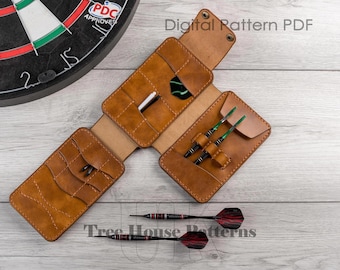 Leather Dart Case Pattern: Waist Wallet Template (PDF)