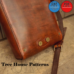 Leather Pattern PDF, DXF for Medieval Style Men's Shoulder Bag - Etsy