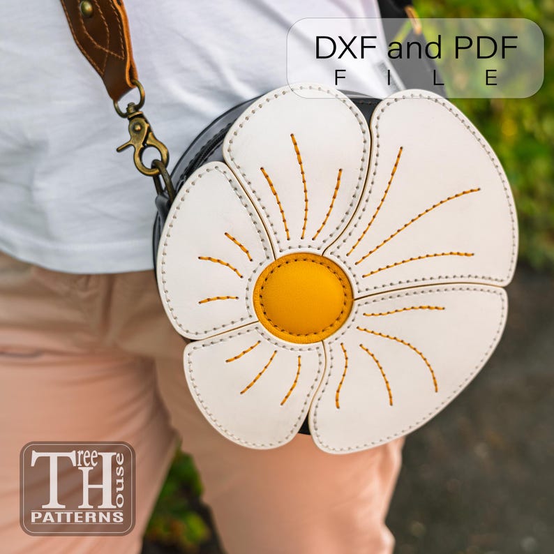 Crossbody Bag Pattern PDF, Leather Shoulder Bag Template DXF, SVG - Etsy