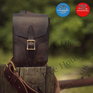 Sac banane militaire en cuir, motif DXF et PDF