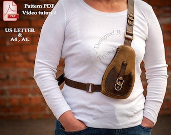 Sling bag leather pattern PDF