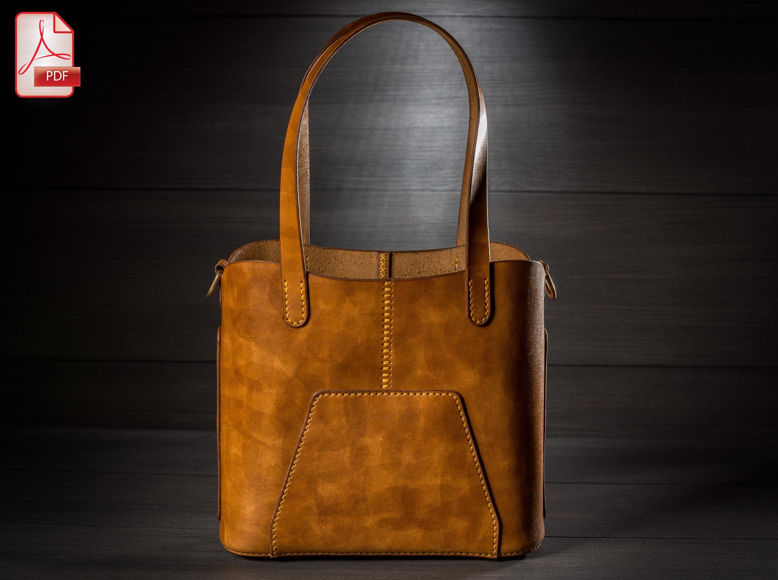 Small Tote Bag Leather Pattern PDF, Shoulder Bag Digital Template - Etsy UK