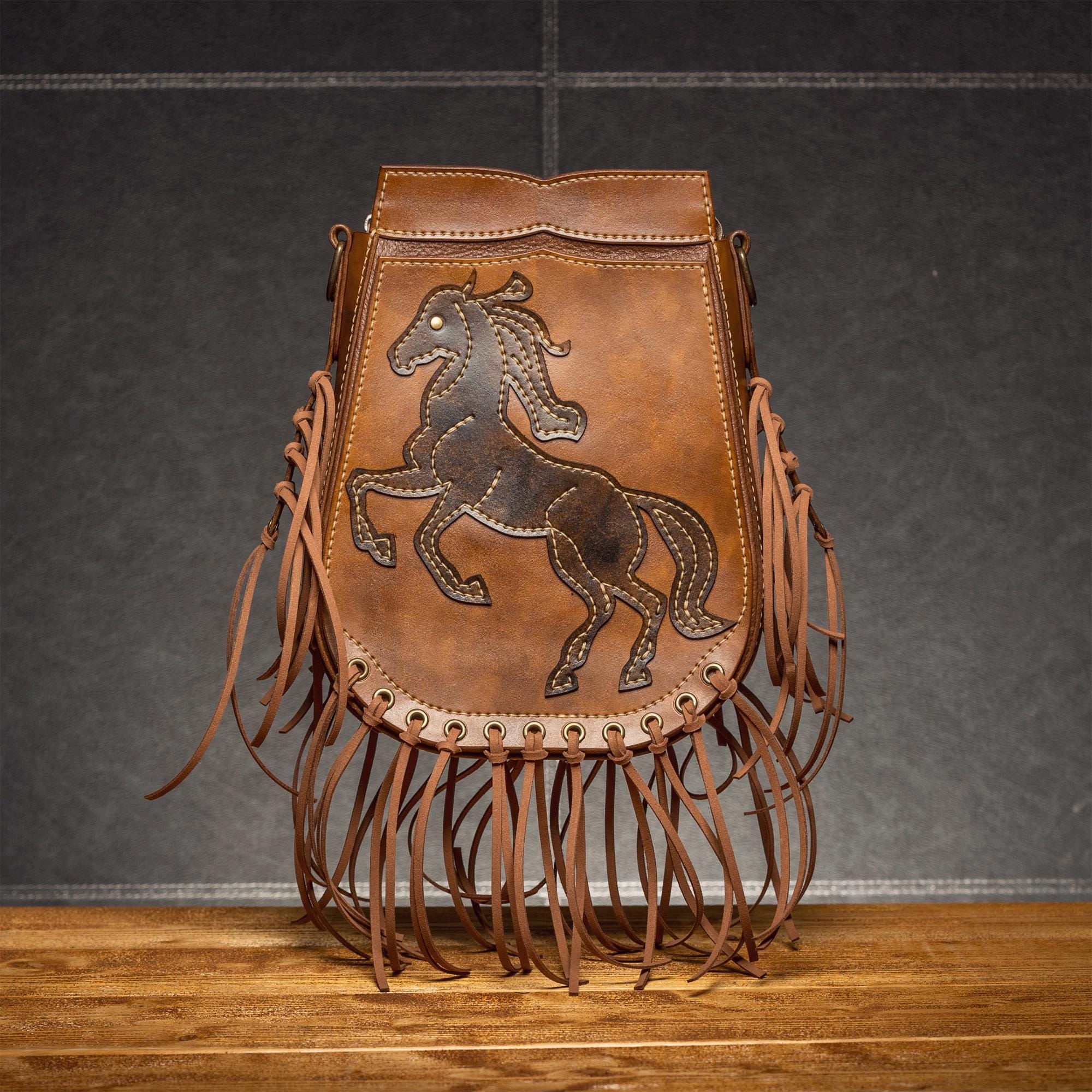 Leather Pattern PDF and DXF for Shoulder Bag With Tassels - Etsy
