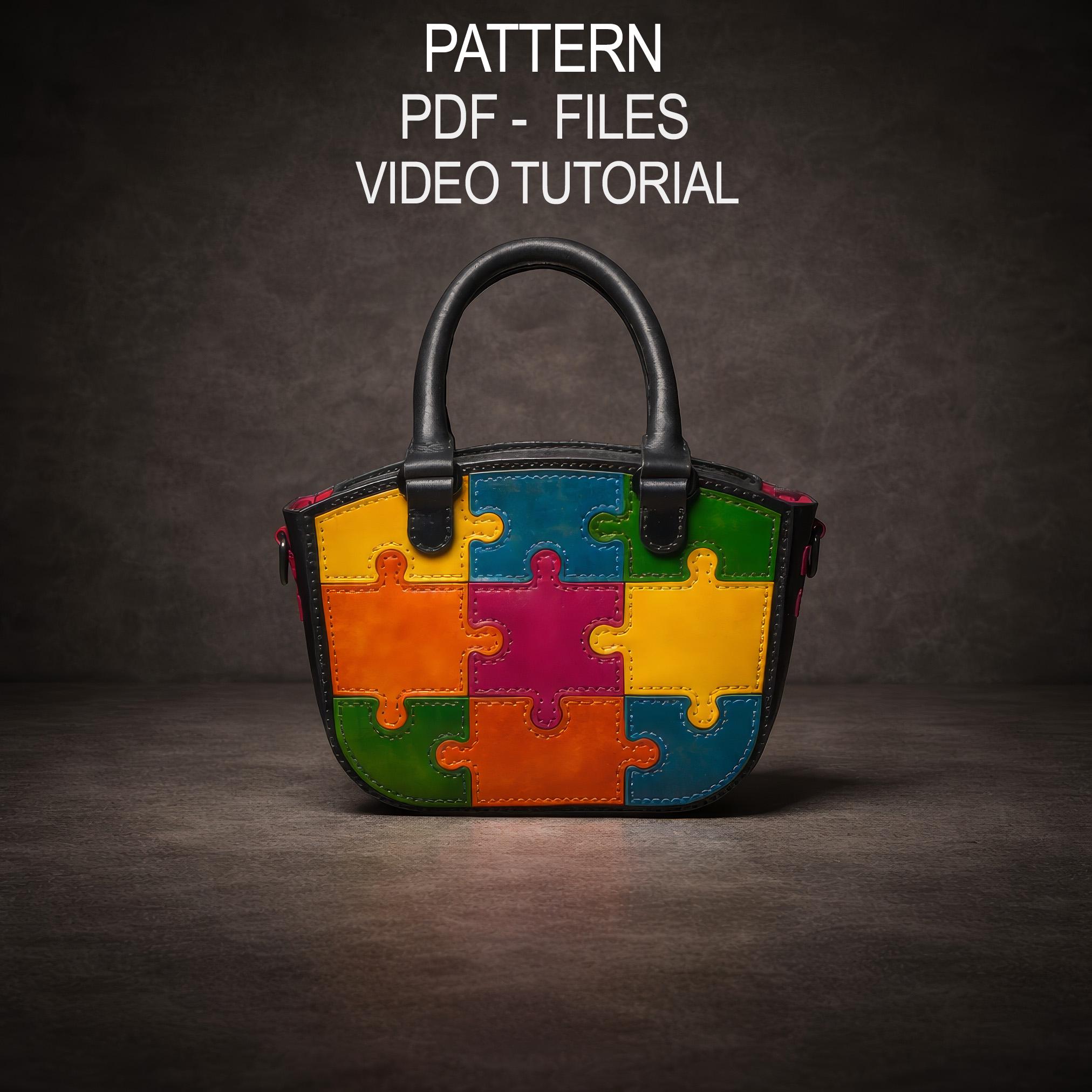 Leather Purse Pattern PDF, Handbag Pattern, Small Bag Template - Etsy ...