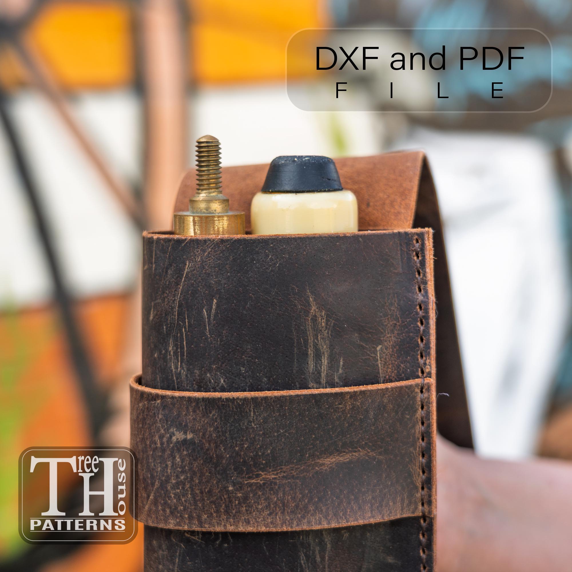 Leather Pool Cue Case Pattern: PDF DXF Digital Template for DIY