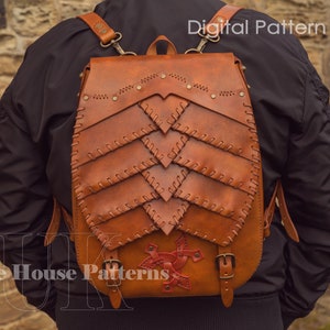 Backpack Leather Pattern PDF - Rucksack Digital Template - Etsy