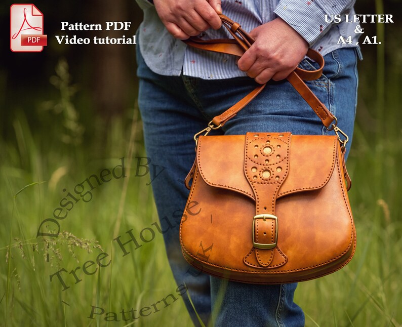 Leather PDF Pattern for brida Shoulder Bag Etsy UK