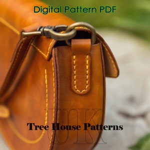 Crossbody Bag Leather Pattern PDF - Shoulder Bag Digital Template - Etsy