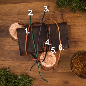 Leather Tobacco Pouch Pattern: Easy Hand Stitch PDF image 12