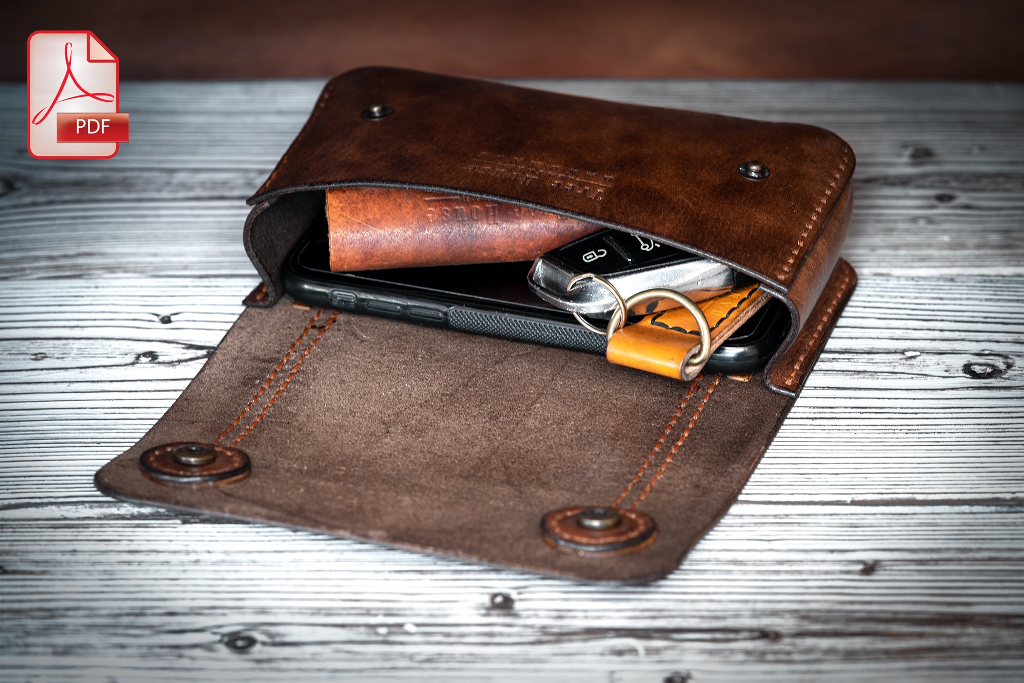 Leather Belt Bag PDF Pattern PDF Download Leather DIY Etsy UK