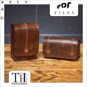 Gürteltasche Leder Schnittmuster - PDF - Taillentasche digital