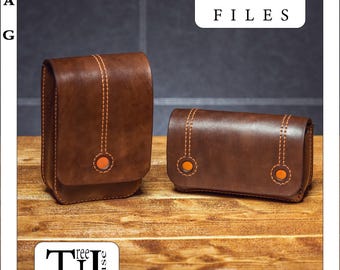 Belt bag leather pattern PDF - waist bag digital template