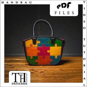 Patron en cuir de sac à main PDF - petit modèle numérique de sac à main pour femme