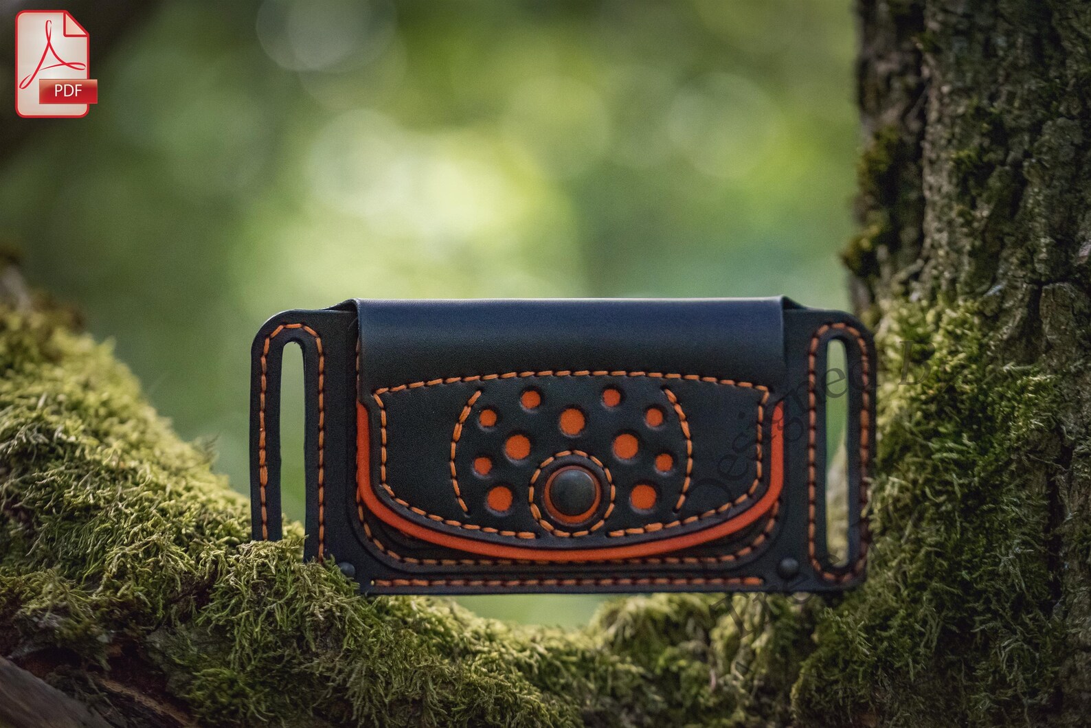 Belt Wallet Set of Two Leather Pattern PDF - Etsy