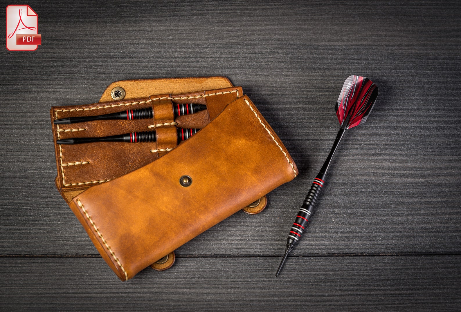 PDF Pattern for Leather Belt Dart Case Pattern for Small Belt Etsy