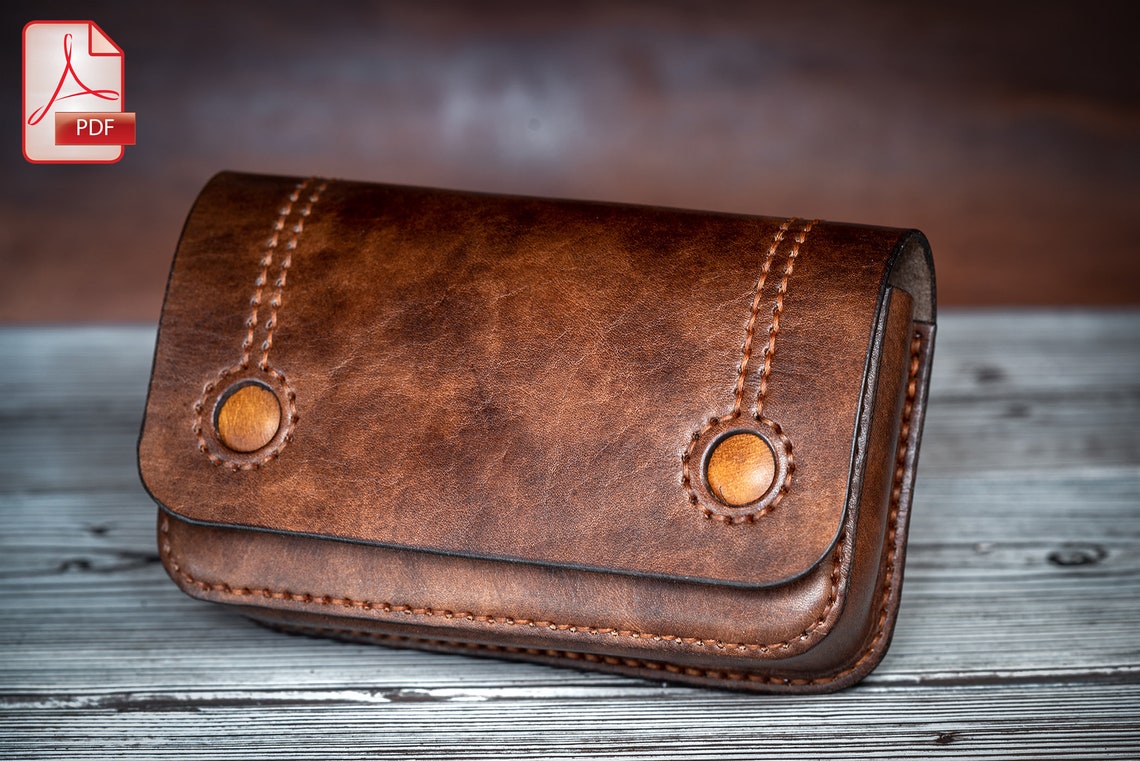 Leather Belt Bag PDF Pattern PDF Download Leather DIY Etsy