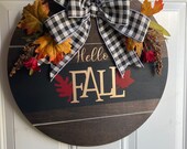 Hello Fall door hanger