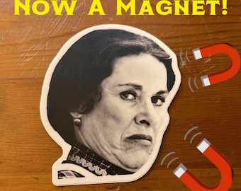 Sneering Harriet Oleson Head Vintage Magnet Your favorite LHOTP Mercantile Owner! Free Letter!