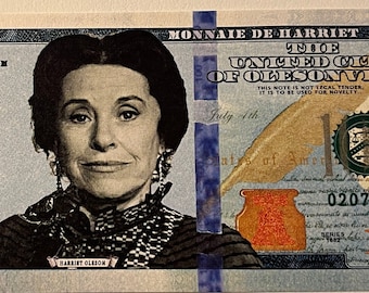 Harriet Oleson Bucks! The Official money of Olesonville!  2-Pack FREE Ship! Harriet Currency! TV Fun Money!