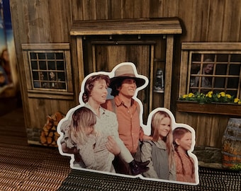 The Entire Ingalls Family! Vintage Sticker! Free Letter! Free Shipping!