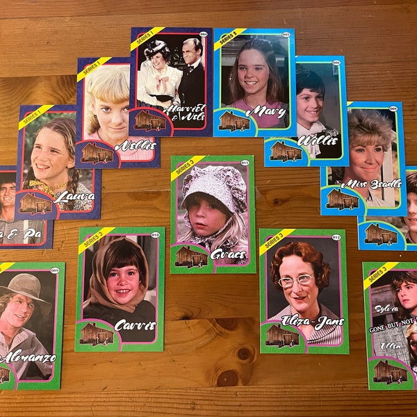 LHOTP Trading Cards! Complete Set of Series 1, 2 and 3 Perfect For Autographs at the 50th Reunions! Little House on the Prairie Collectible!