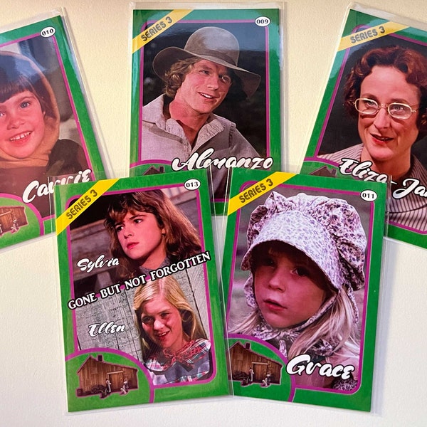 Little House on the Prairie Trading Cards! Sylvia! Almanzo! New Series 3! Perfect For Autographs at the 50th Reunions! Collectible!