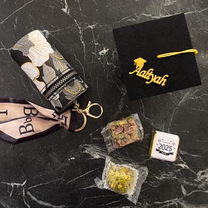 5PCS Personalized Graduation luggage 2025 | Custom Name Mini Bag with Graduation Cap | Unique Graduation Party Favor 2025, Class Of 2025
