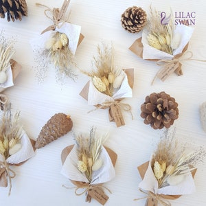 40PSCMini Bouquet Blume, Blumenhochzeit Toss Confetti, umweltfreundlich, Brautjungfern giftts, Gastgeschenke, Hochzeitsgeschenke, rustikale Hochzeitsgeschenke