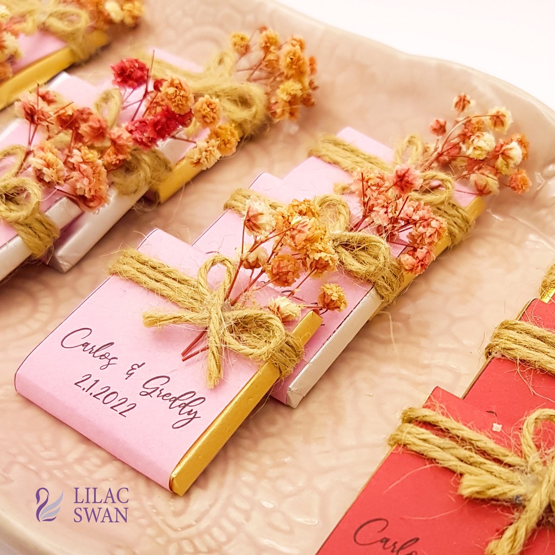 Accessotech 50 Pieces Wedding Favour Boxes Bridal Showers Parties