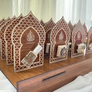Eid Gift Set | Islamic Car Diffuser Favor, Mini Perfume Bottle, Digital Tasbih & Chocolate | Luxury Eid Mubarak Table Favors 2026, Eid favor