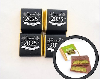 Personalized Dubai Chocolate Graduation Favors, Class of 2025