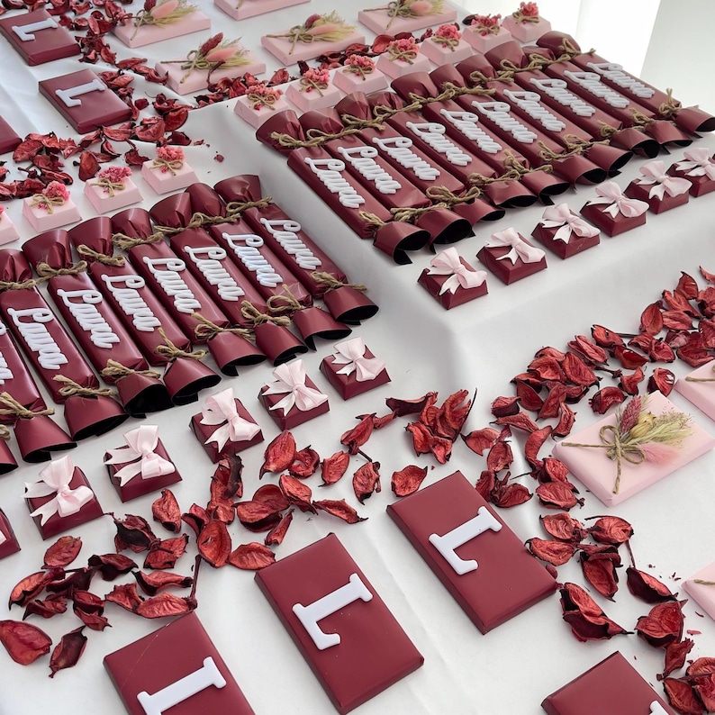 50PCS Chocolate Wedding Favors, Wedding Candy, Chocolate Favours