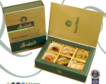 A luxurious 6 pieces box of Arabic Sweets from Al Sultan International Factories, which won the Best Taste in the World award for three year