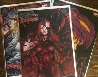 Gwenom vs carnage 1-3 bundle variant covers